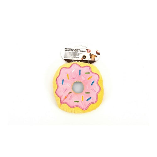 Plyslegetøj til hund – Gloria Frosty Donut, Pink
